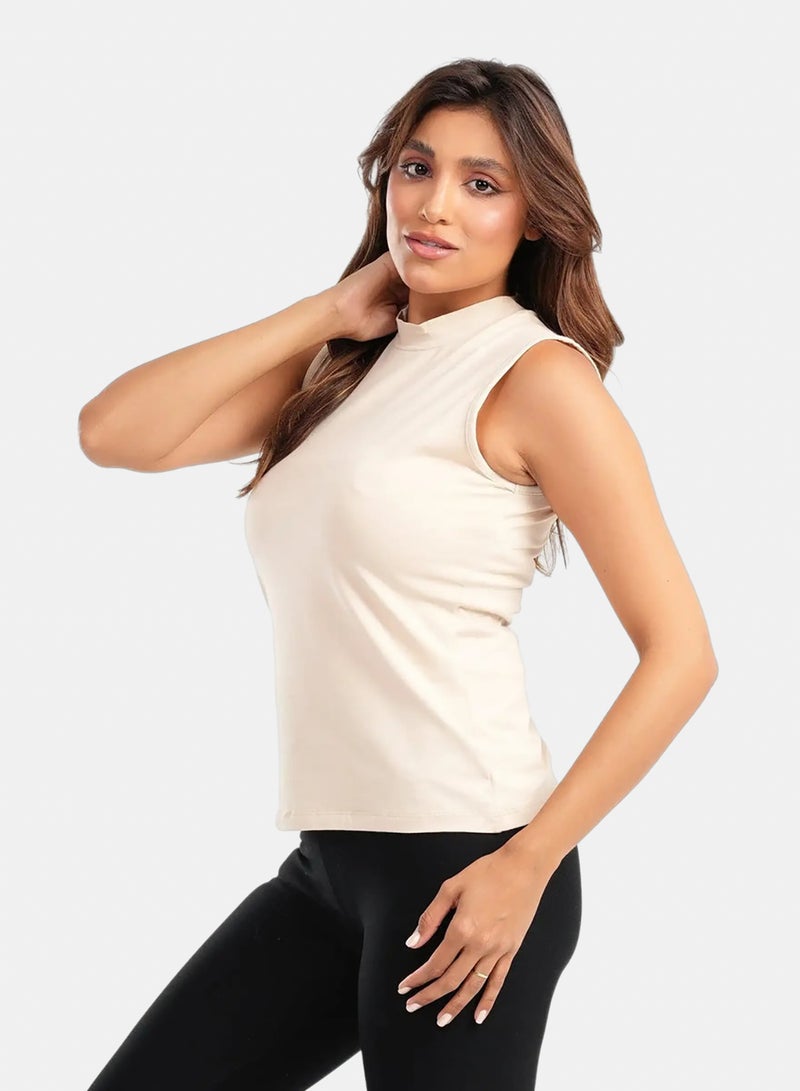 Carina High Neck Slim Fit Top - Image 2