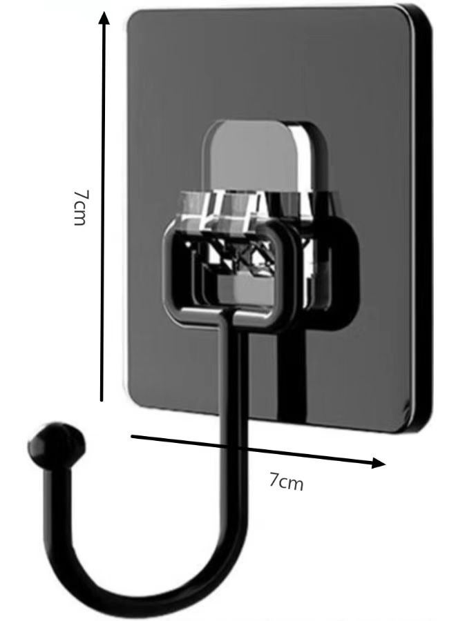 HaHaHai 30 Pcs Adhesive Wall Hooks, Heavy Duty Self Adhesive Hooks, No Drill Strong Sticky Waterproof Wall Hooks for Bathroom, Kitchen & Home Organization - Image 5