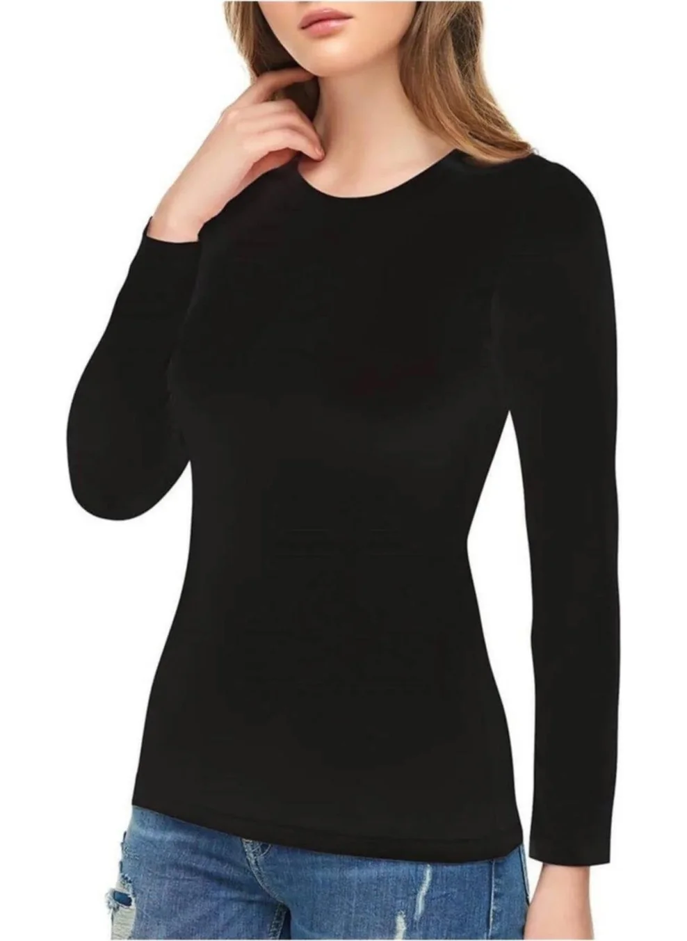 Tutku Elit Passion Elite Women's Long Sleeve Lycra Undershirt 2203- 6 Pieces