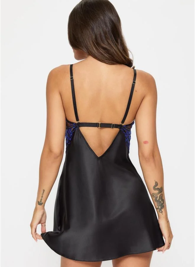 Ann Summers  Endless Attraction Satin/Embroidery Chemise for Women | Best Price UAE