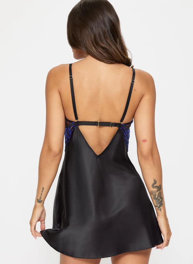 Ann Summers  Endless Attraction Satin/Embroidery Chemise for Women | Best Price UAE