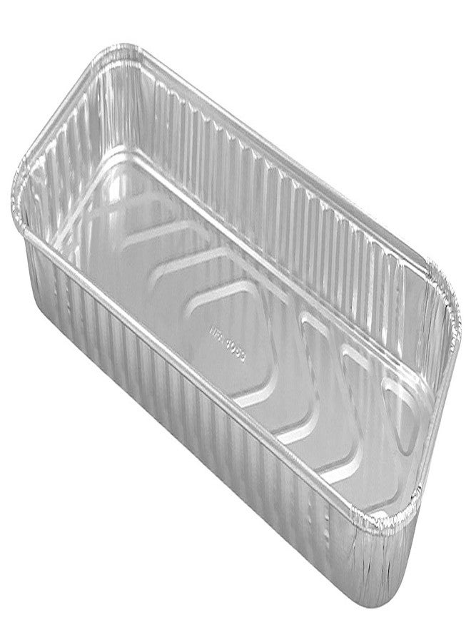 هاندي-فويل قالب كيك/دانش مستطيل الشكل من رقائق الألومنيوم Handi-Foil مقاس 12 بوصة × 5 بوصات وعمق 1 بوصة (عبوة من 25 قطعة) - Image 1