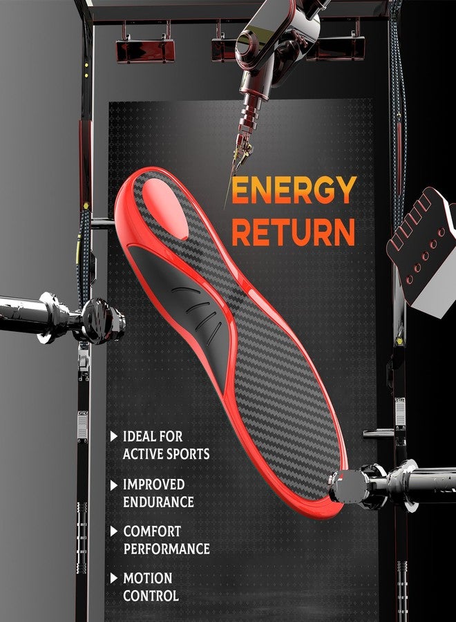 Welnove Carbon Fiber Insoles for Men: Enhance Sport Performance in Running & Jump for Athletes, Plantar Fasciitis Relief Inserts, XXXL, 13.5-14 Women, 12-13 Men - Image 5