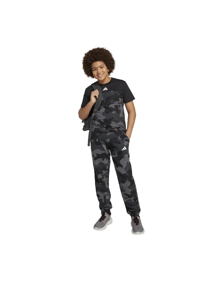 اديداس بنطلون تدريب جيه كامو فلانل أسود للأطفال - سنوات - Image 4