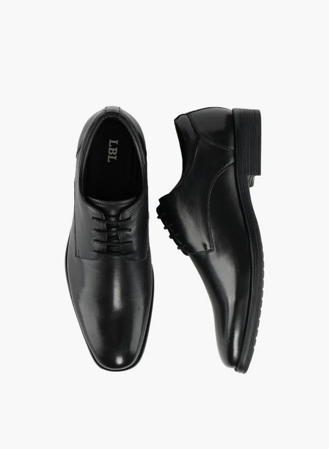 LBL By Shoexpress Men Leather Lace-Up Derby Shoes