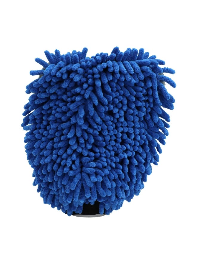 MA-FRA Double Face Premium Car Wash Mitt Blue and Yellow  - Image 2