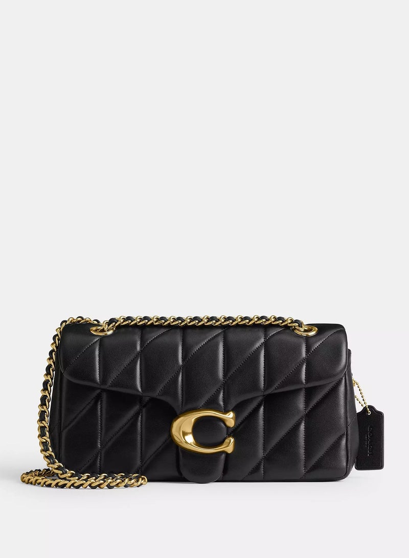 coachoutlet Coach Tabby Shoulder Bag 26 With Pillow Quilting, Women's Shoulder Bag, Women's Tote Bag, Women's Hand Bag,Women's Cross Body Bag, Women's Wallet, Women's Travel Bag, Black-Gold-26cm - Image 1