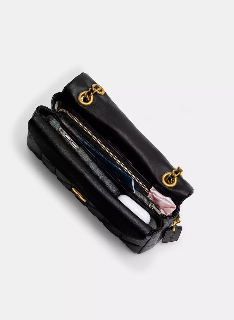 coachoutlet Coach Tabby Shoulder Bag 26 With Pillow Quilting, Women's Shoulder Bag, Women's Tote Bag, Women's Hand Bag,Women's Cross Body Bag, Women's Wallet, Women's Travel Bag, Black-Gold-26cm - Image 4