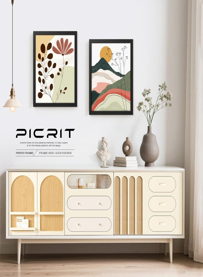 Picrit إطار صور Picrit مقاس 15×19، إطار صور للتعليق على الحائط، أسود - Image 5