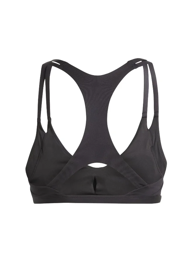 Adidas Adidas Aerim Ls Strngt Black Workout Bra - Light Support Bra For Women