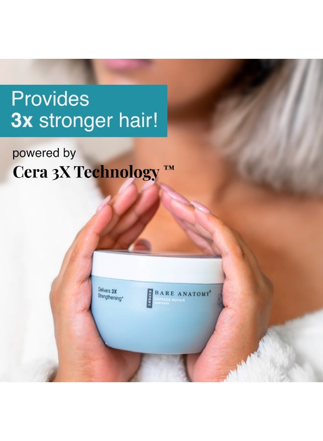 BARE ANATOMY Damage Repair Hair Mask, 3X Strengthening By Ceramide A2 & Coconut Milk Protein, For Smoothing & Deep Conditioning, For Dry & Frizzy Hair, Paraben & Sulphate Free, Women & Men, 250G - Image 2