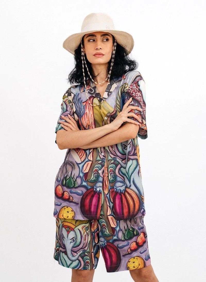 Janara Jones  Psychophant Rayon Makasi Set for Women | Best Price UAE