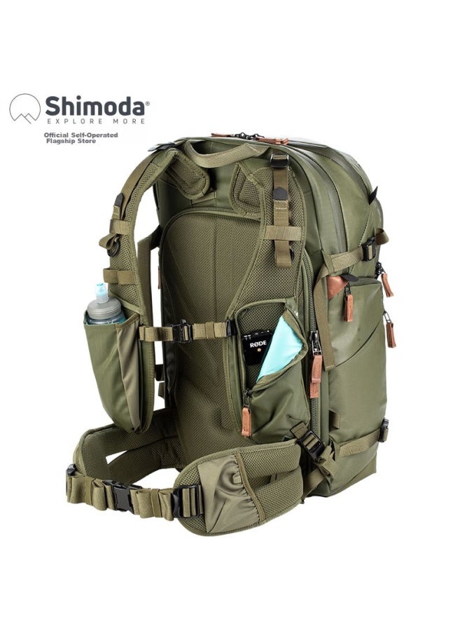Shimoda Photography Bag, American Tenmu Ta Waterproof Outdoor Camera Bag, Large Capacity Professional Backpack System Design E30v2, Army Green Medium Size, Mirrorless Camera Inner Liner Set 520-157 - Image 5