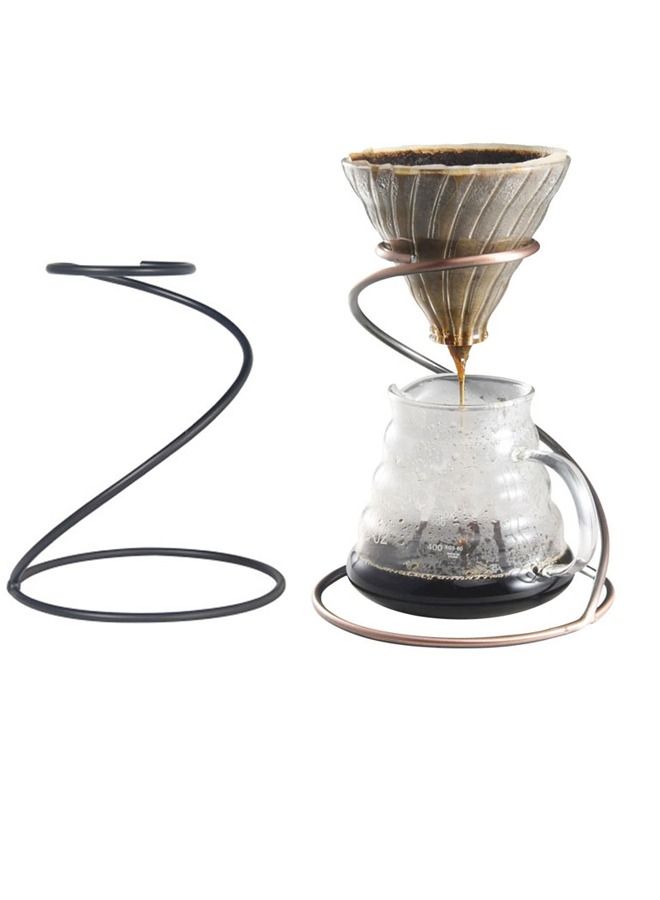 V60 Coffee Filter Dripper Holder Metal Spiral Filter Frame Hand Drip Pour-Over Coffee Brewer Stand Tea Pour-Over Drip Cup Bracket  - Image 5
