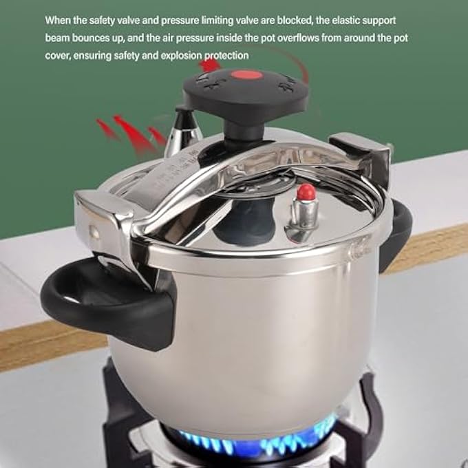 Jiawu Stainless Steel Pressure Cooker NonSlip Handle 3L Stainless Steel Pressure Cooker Multifunctional For Kitchen - Image 4