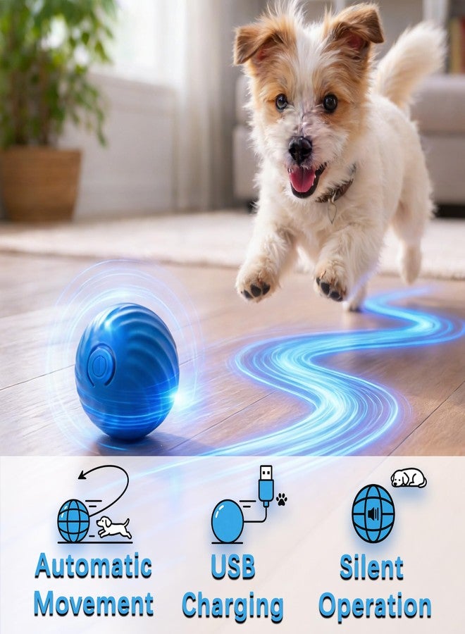 QUELIEN Interactive Dog & Cat Toy Ball, Automatic Moving Pet Toy for Small & Medium Dogs and Cats, USB-C Rechargeable Rolling Indoor Dog Toy for Boredom Relief - Image 2