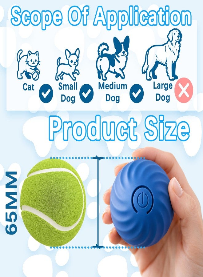 QUELIEN Interactive Dog & Cat Toy Ball, Automatic Moving Pet Toy for Small & Medium Dogs and Cats, USB-C Rechargeable Rolling Indoor Dog Toy for Boredom Relief - Image 3