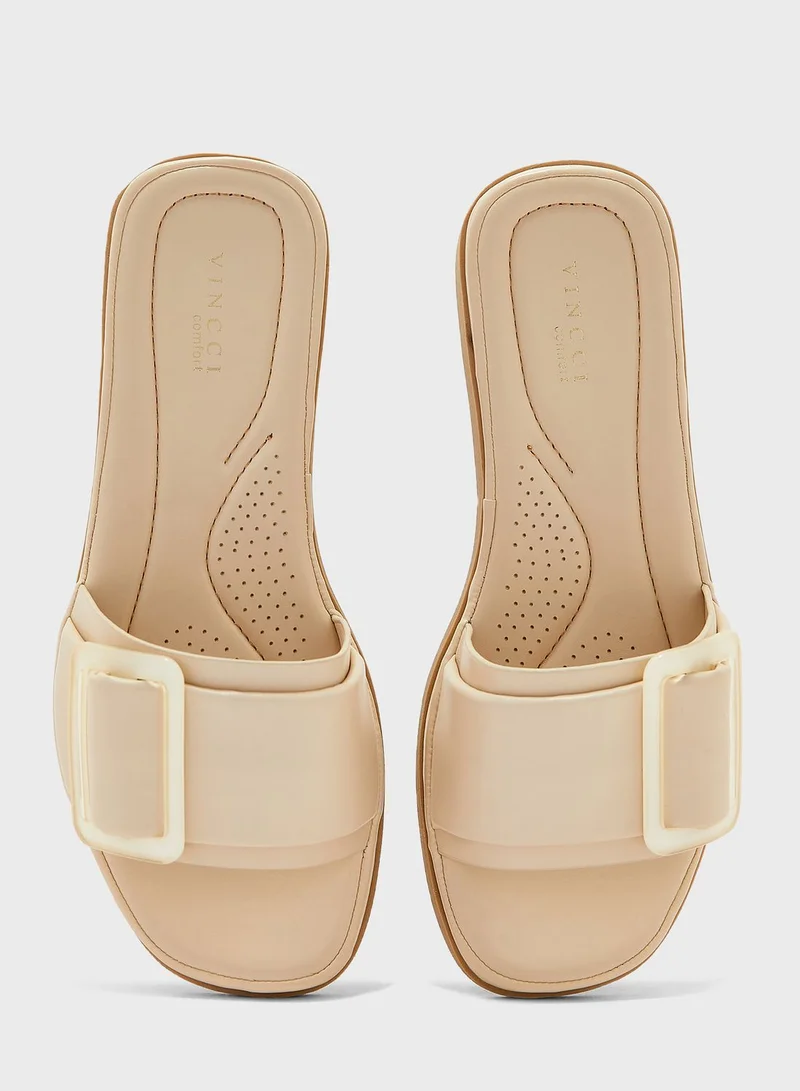 Vincci One Strap Flat Sandals