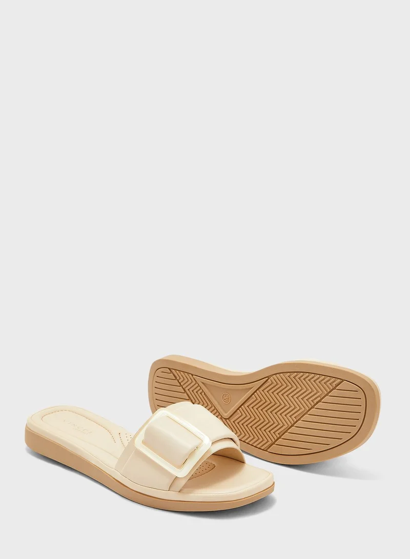 Vincci One Strap Flat Sandals