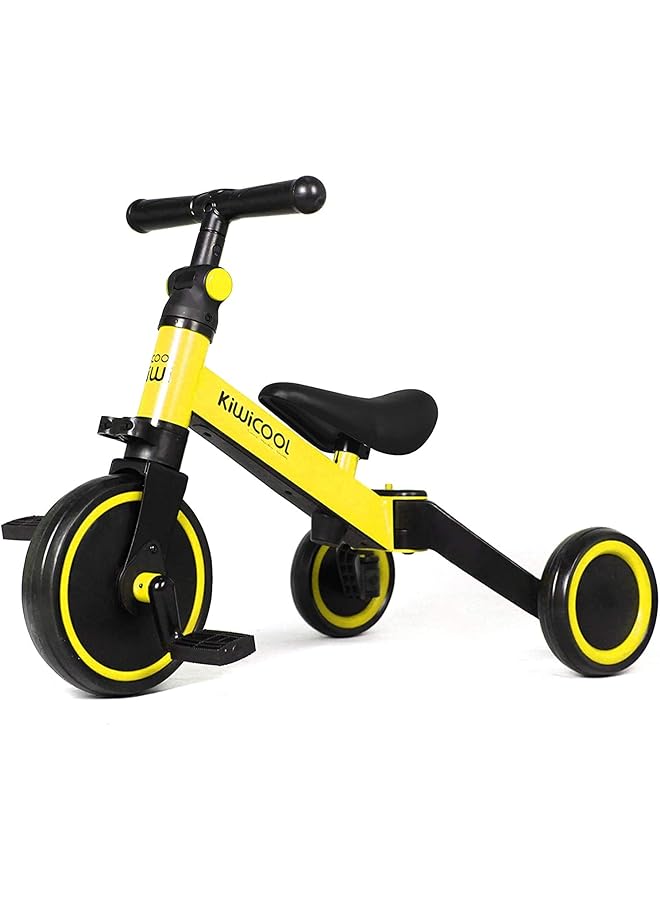 SKY-TOUCH 3 In 1 Kids Tricycles For 1.5 4 Years Old Kids Trike 3 Wheel Bike Boys Girls 3 Wheels Toddler Tricycles Yellow  - Image 1