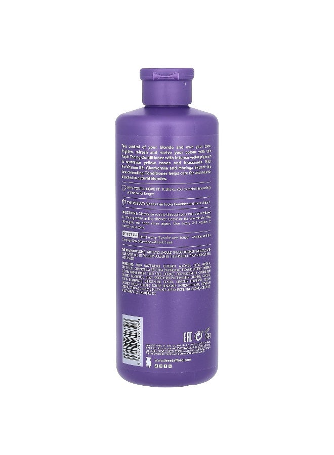 Lee Stafford, Bleach Blondes, Purple Toning Conditioner, For Bleached, Highlighted & Naturally Light Blonde Hair, 16.9 fl oz (500 ml) - Image 2