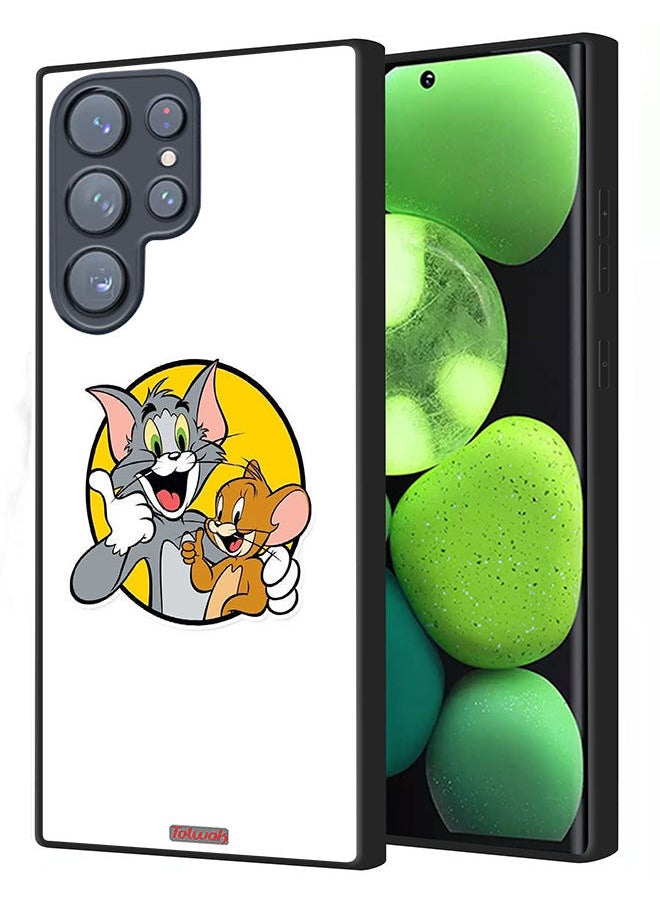 Tolwak - Samsung Galaxy S22 Ultra 5G Protective Case Cover Tom And Jerry - Image 1