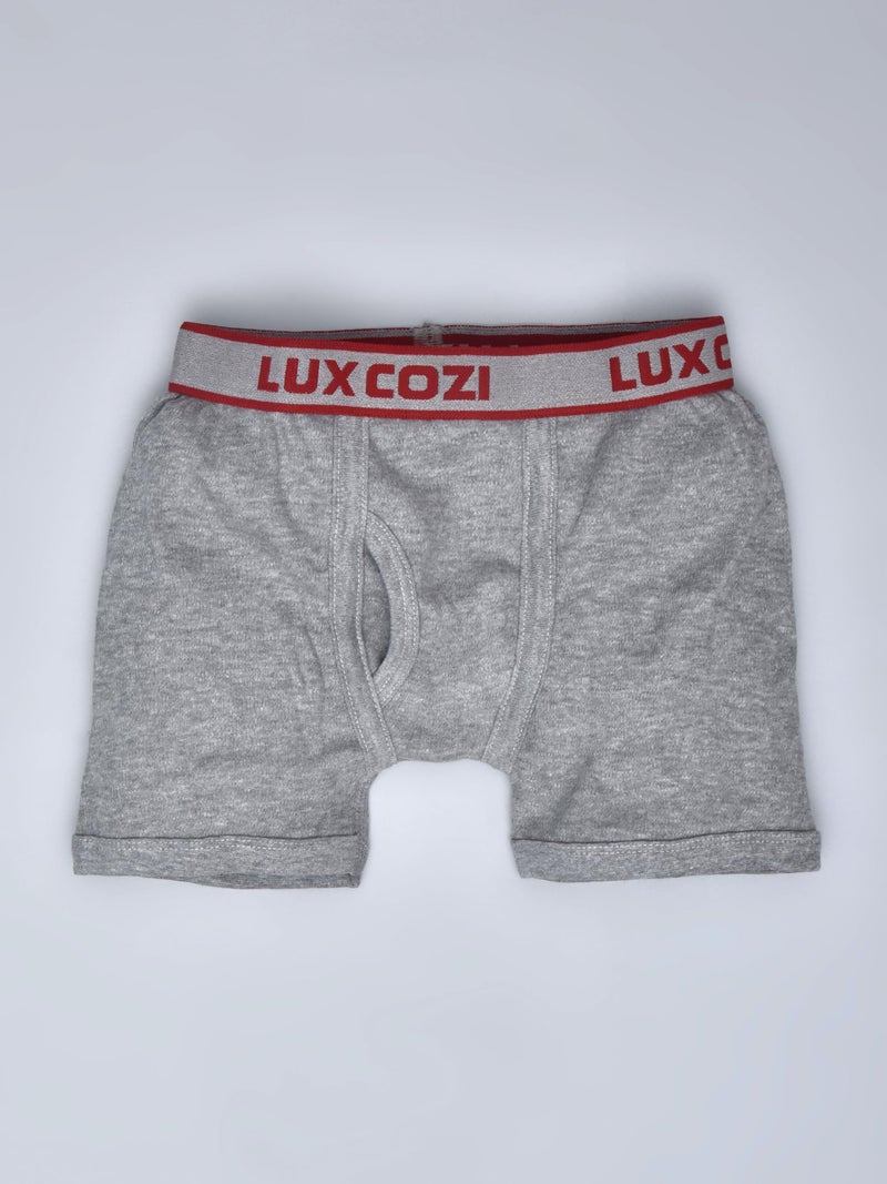 Lux Cozi Boy's Pack of 2 Super Combed Cotton Outer Elastic Solid Trunk with Ultra Soft Waistband (Size : 75cm) Multicolour - Image 3