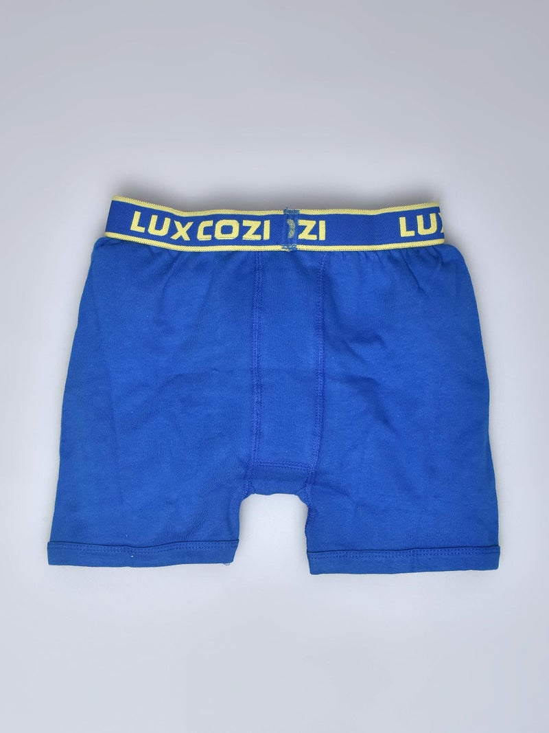 Lux Cozi Boy's Pack of 2 Super Combed Cotton Outer Elastic Solid Trunk with Ultra Soft Waistband (Size : 75cm) Multicolour - Image 4