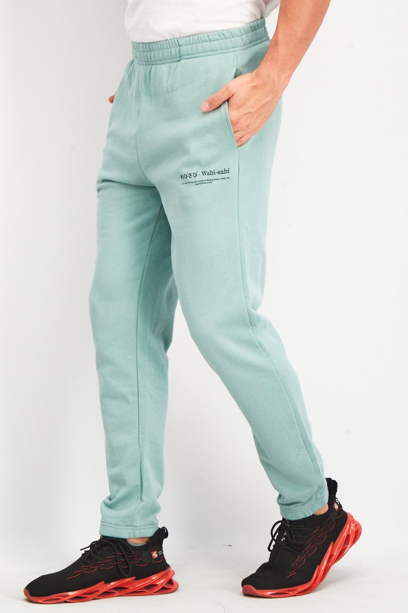Ocean Pacific Men Sportswear Fit Pull On Training Sweatpants, Sage Green - Image 4
