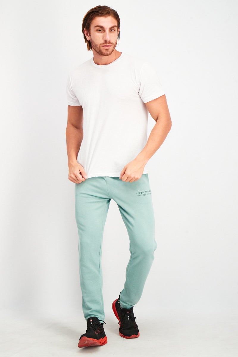 Ocean Pacific Men Sportswear Fit Pull On Training Sweatpants, Sage Green - Image 2