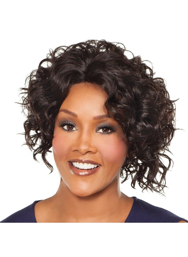 NIBEMINENT New Futura Fiber Lace Front Wig Brown/Black