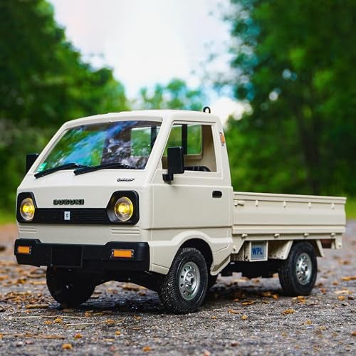 ARRIS WPL D14 RC Drift Car 1/10 4WD Off Road Truck 2.4 GHz Remote Control 4x4 Mini RC Kei Truck with 280 Motor, Proportional Throttle & Steering, Hobby Grade Vehicle RTR for Adults - Image 5