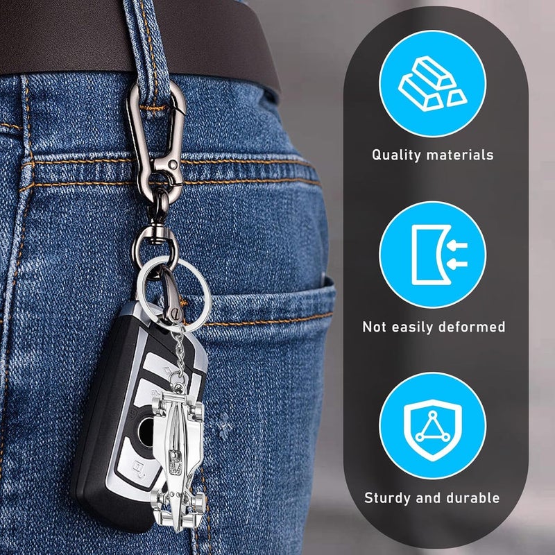 SQUISHCO F1 Merchandise Keychain, F1 Racing Car Design Key Chain, Stylish and Durable F1 Keychain Gift for Men Friends Daily Use - Image 4