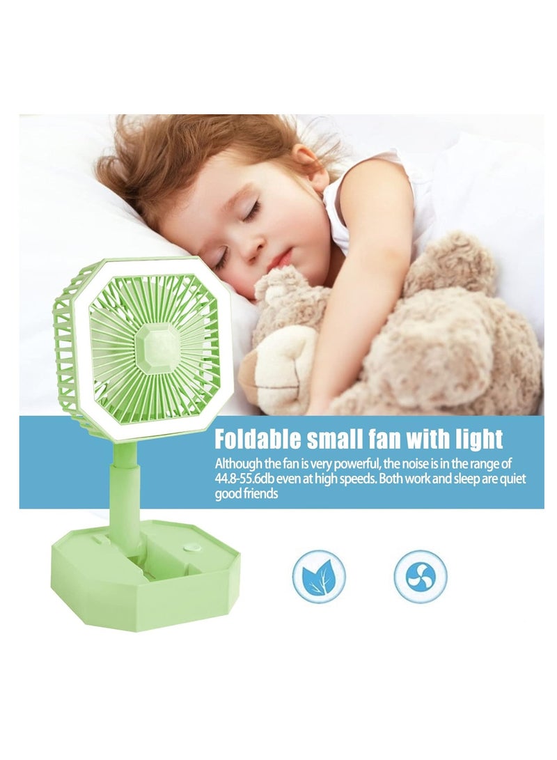 Multi-Function LED Fan – Rechargeable Desk Fan with Built-in Lamp for Home, Office, or Travel - Image 5