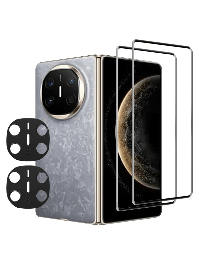 Aookay [2+2] Tempered Glass Screen Protector Compatible with Huawei Mate X6 Foldable Smartphone with Lens Protector, 9H Hardness Anti-Scratch, Scratch Resistant Easy Installation  - Image 1