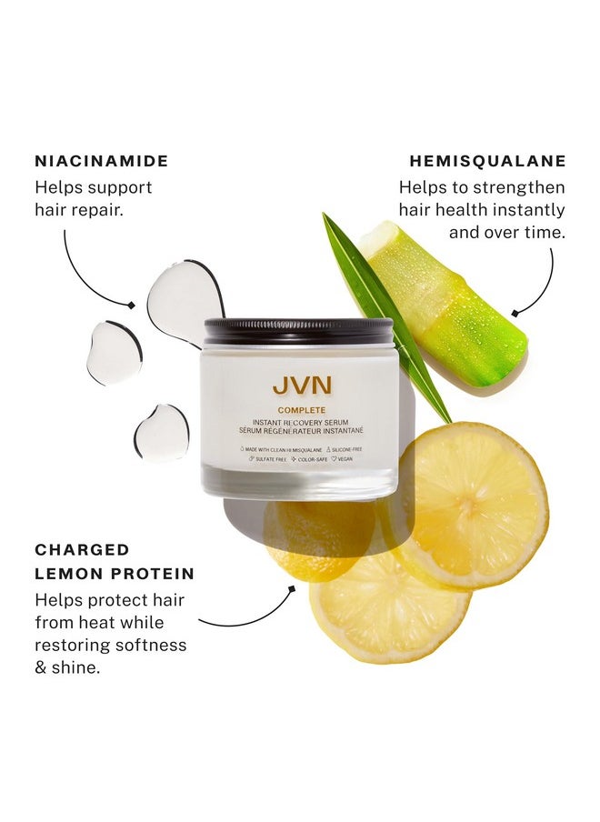 JVN JVN Complete Instant Recovery Serum, Leave-In Anti Frizz Hair Serum, Repairs Hair and Protects Against Heat Damage, Smoothing Serum for All Hair Types, 3.4 Fluid Ounces  - Image 5
