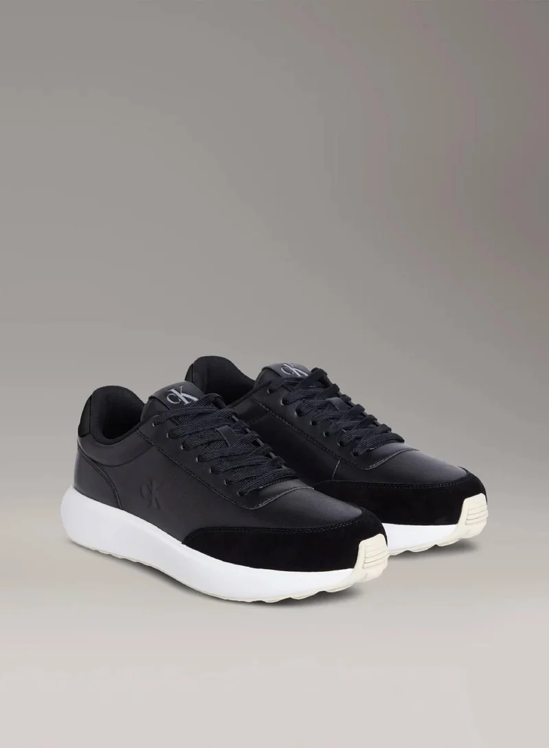 Calvin Klein Jeans Leather Runner Trainers