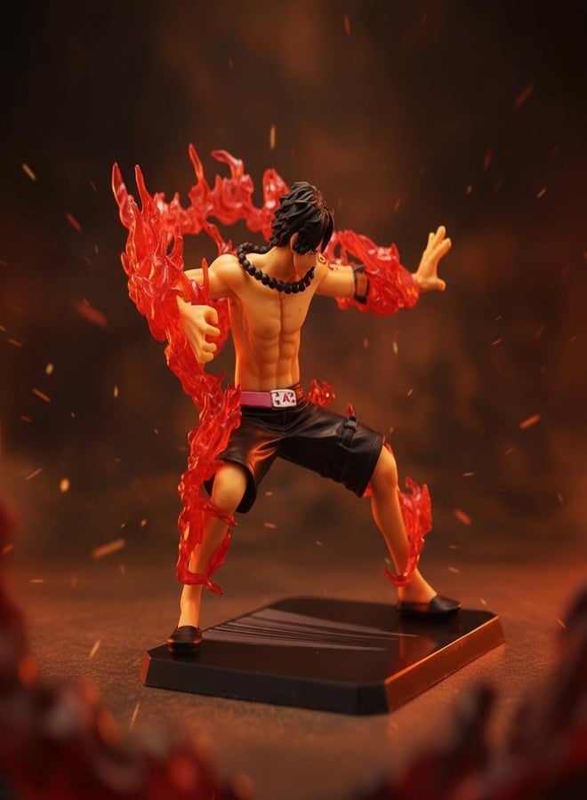 Offo 18cm Flame Warrior Anime Action Figure PVC Collectible Display Figurine for Home Decor Office Desk Study Table Shelf, Lightweight Durable Character Model Showpiece Gift for Fans and Collectors - Image 2