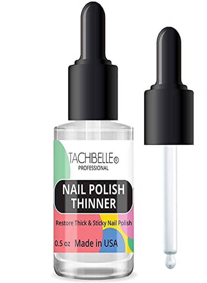 Tachibelle Nail Polish Thinner 0.5 Oz  Bring Your Old Polishes Back To Life (1 Bottle)  - Image 1