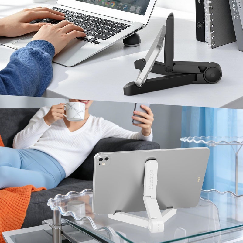 Portable Monitor Stand & Tablet Stand Holder- Adjustable, Foldable, Light-Weight, Compatible with 7 to 10.2 Inches Most Tablets, Kindle Fire and Smart Phones - Image 4