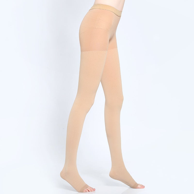 Long Tube Medical Compression Stockings, Venous Elastic Stockings, Large Size Anti-Thrombosis Thigh Care Socks, Thigh High - Image 1