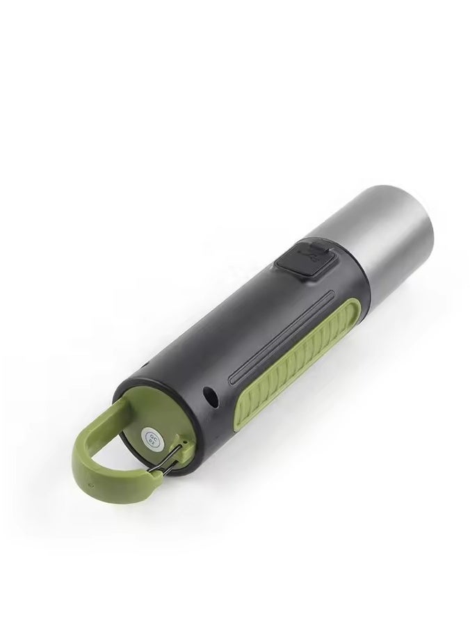 Generic - Multifunctional Flashlight, Zoom able Waterproof Flashlight, Side COB Light, Portable Lamp with 4 Modes Light and Hook for Outdoor Home Emergency - Image 1