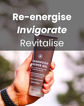 ManCave جل استحمام مان كايف من خشب الأرز للرجال برائحة خشبية منعشة مع الكافور وإبرة الصنوبر خالي من الكبريتات والبارابين طبيعي نباتي خالي من القسوة 200 مل - Image 4