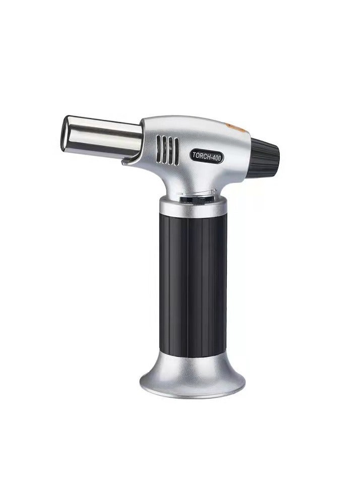 Torch 400 Refillable Kitchen Lighter Fit All Butane Tanks Blow Torch with Safety Lock and Adjustable Flame for Desserts  Creme Brulee and Baking Butane Gas Is Not Included - Image 1