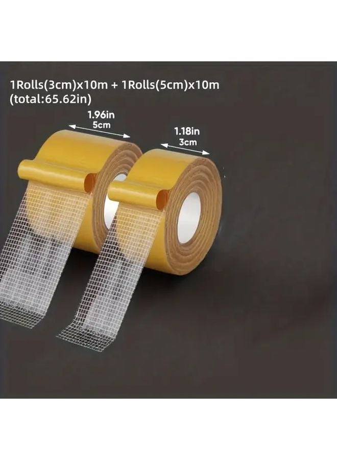 لفتان شريط لاصق مزدوج الوجه بعرض 1.97 بوصة وطول 393.7 بوصة، شبكي عالي الالتصاق - Image 3