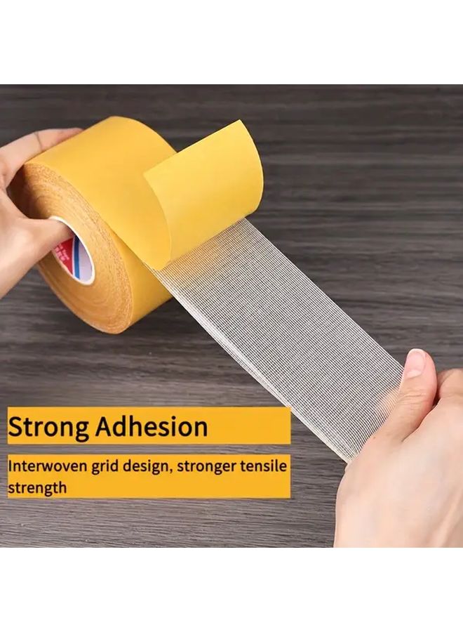 لفتان شريط لاصق مزدوج الوجه بعرض 1.97 بوصة وطول 393.7 بوصة، شبكي عالي الالتصاق - Image 4