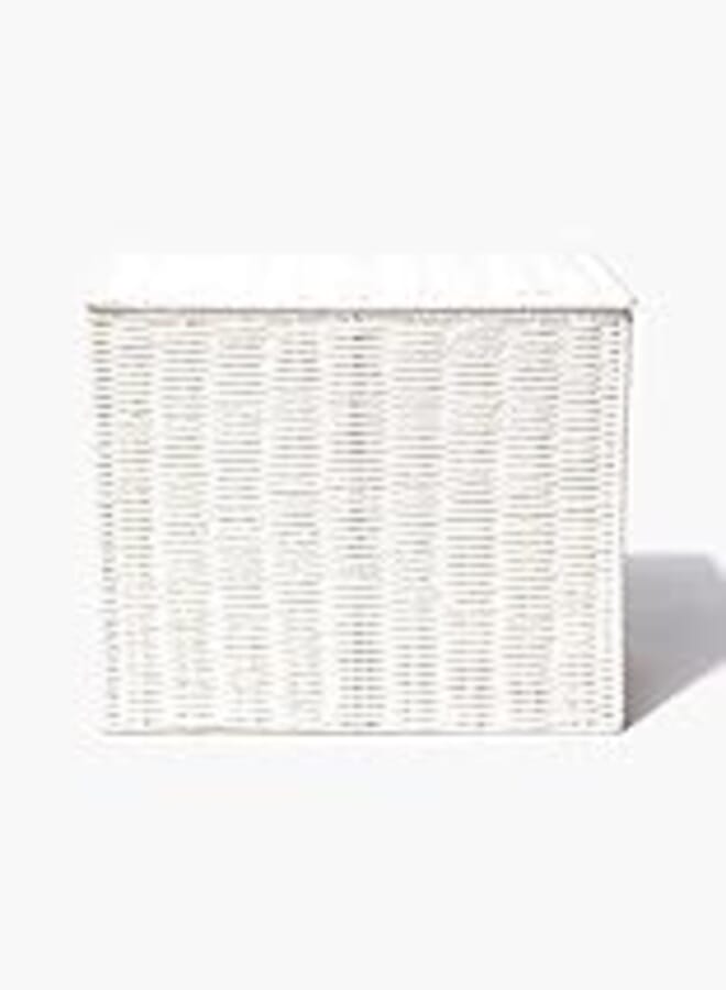 Matalan Narrow Toilet Storage Unit, 35 cm x 18 cm x 30 cm Size, White