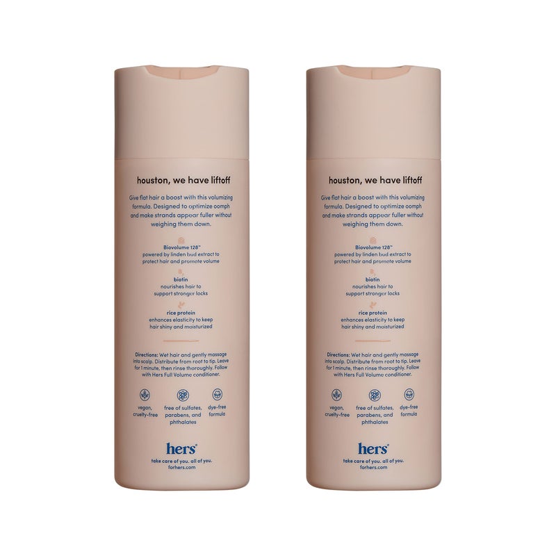 HIMS & HERS Hers Full Volume Shampoo 2 Pack - Volumizing Shampoo for Women - Soft Cedar & Citron - Women's Natural Shampoo Adds Volume, Shine & Bounce - 2 x 6.4 fl oz - Image 2
