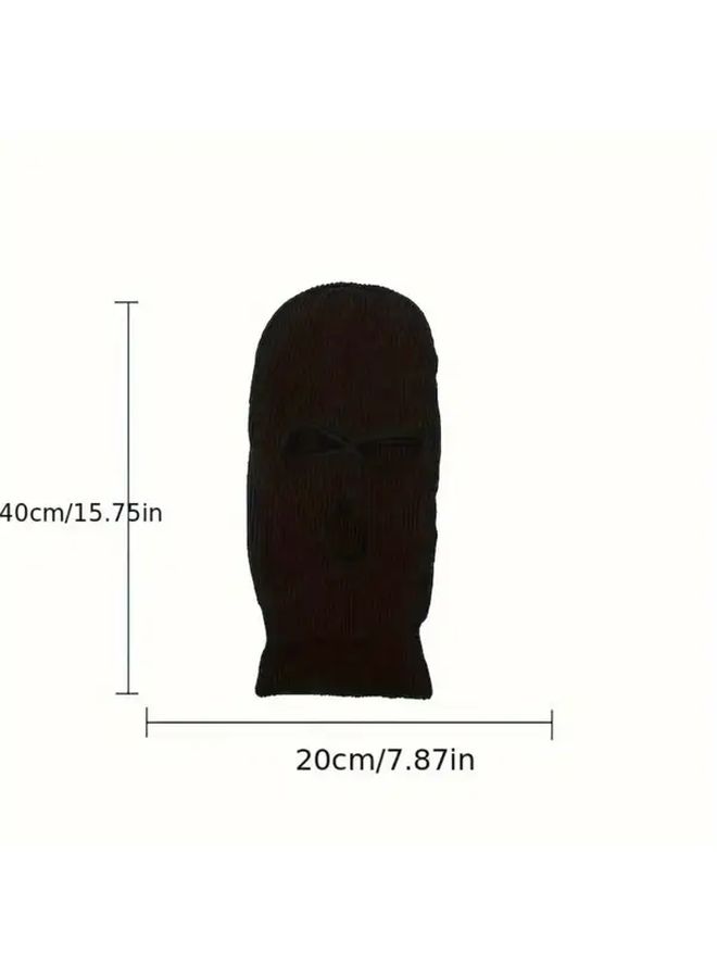 Balaclava Face Mask For Car With Eye Cutouts Anonymous Driving Cover SD Black - Image 2
