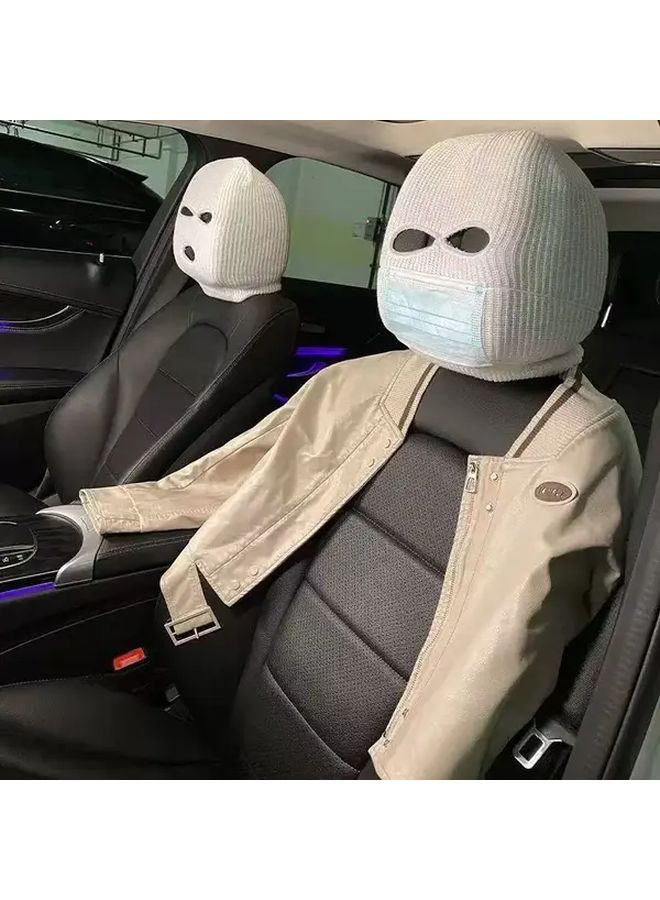 Balaclava Face Mask For Car With Eye Cutouts Anonymous Driving Cover SD Black - Image 5